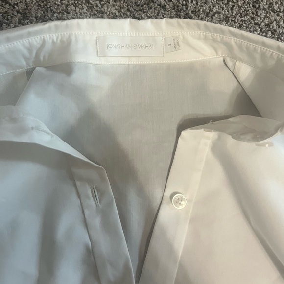 Jonathan Simkhai White Mini Cut Out Dress - Picture 3 of 4